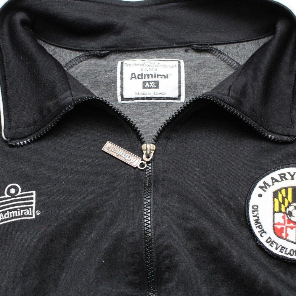 ADMIRAL RETRO VTG Track Jacket Soccer Football MARYLAND Olympic Development XL